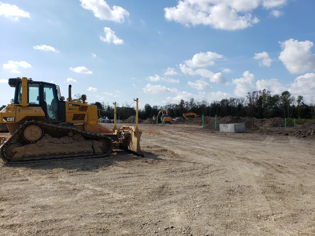 bulldozer-on-field