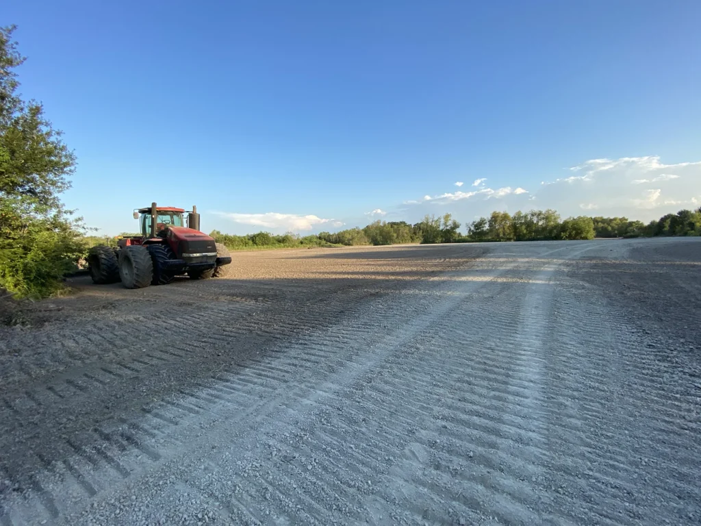 tractor-on-field-of-sand